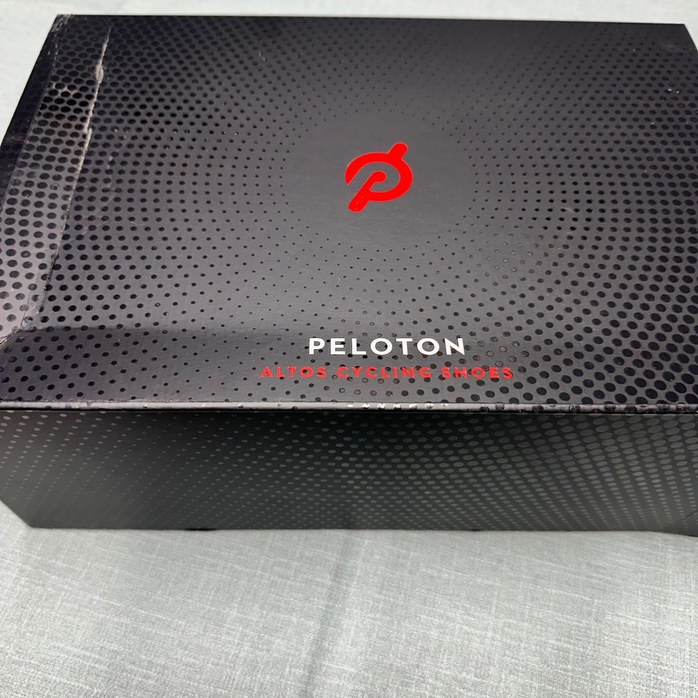 Peloton Altos Cycling Shoes Black Red Men 10 Women 11.5 BS03-01UB-100 Cleats - Picture 2 of 15